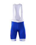 BONAVELO Cyklistické kalhoty krátké s laclem - QUICKSTEP 2017 - modrá