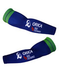 BONAVELO Cyklistické návleky na ruce - ORICA 2018 - zelená/modrá