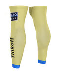 BONAVELO Cyklistické návleky na nohy - TINKOFF SAXO 2015 - žlutá/modrá