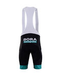 BONAVELO Cyklistické kalhoty krátké s laclem - BORA 2018 - černá/zelená