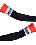BONAVELO Cyklistické návleky na ruce - TREK - bílá/černá/červená