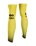 BONAVELO Cyklistické návleky na nohy - JUMBO-VISMA 2019 - žlutá