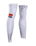 BONAVELO Cyklistické návleky na nohy - LOTTO SOUDAL 2019 - bílá
