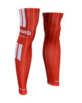 BONAVELO Cyklistické návleky na nohy - SUNWEB 2019 - červená