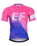 BONAVELO Cyklistický dres s krátkým rukávem - EDUCATION FIRST 2019 - modrá/růžová