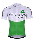 BONAVELO Cyklistický dres s krátkým rukávem - DIMENSION DATA 2019  - zelená/bílá