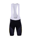 BONAVELO Cyklistické kalhoty krátké s laclem - JUMBO-VISMA 2019 - černá