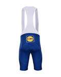 BONAVELO Cyklistické kalhoty krátké s laclem - QUICKSTEP 2019 - modrá