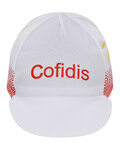 BONAVELO Cyklistická čepice - COFIDIS 2020 - červená/bílá