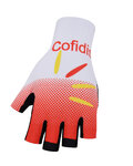 BONAVELO Cyklistické rukavice krátkoprsté - COFIDIS 2020 - červená/bílá