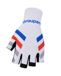 BONAVELO Cyklistické rukavice krátkoprsté - GROUPAMA FDJ 2020 - bílá