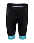BONAVELO Cyklistické kalhoty krátké bez laclu - BORA 2020 KIDS - zelená/černá