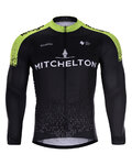 BONAVELO Cyklistický dres s dlouhým rukávem zimní - SCOTT 2020 WINTER - černá/zelená