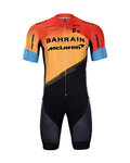 BONAVELO Cyklistický krátký dres a krátké kalhoty - BAHRAIN MCLAREN 2020 - žlutá/červená/černá