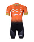 BONAVELO Cyklistický krátký dres a krátké kalhoty - CCC 2020 - oranžová/černá
