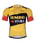 BONAVELO Cyklistický dres s krátkým rukávem - JUMBO-VISMA 2020 - žlutá/černá