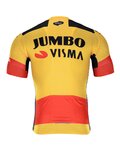 BONAVELO Cyklistický dres s krátkým rukávem - JUMBO-VISMA 2020 - žlutá/černá