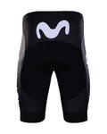 BONAVELO Cyklistické kalhoty krátké bez laclu - MOVISTAR 2020 - černá