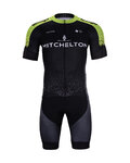 BONAVELO Cyklistický krátký dres a krátké kalhoty - SCOTT 2020 set - zelená/černá