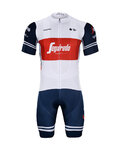 BONAVELO Cyklistický krátký dres a krátké kalhoty - TREK 2020 - modrá/bílá/červená