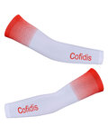 BONAVELO Cyklistické návleky na ruce - COFIDIS 2020 - červená/bílá