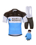 BONAVELO Cyklistický mega set - AG2R 2020 - bílá/modrá/hnědá