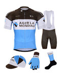 BONAVELO Cyklistický mega set - AG2R 2020 - modrá/bílá/hnědá