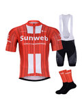 BONAVELO Cyklistický mega set - SUNWEB  2020 - černá/červená