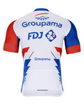 BONAVELO Cyklistický dres s krátkým rukávem - GROUPAMA FDJ 2021 - modrá/bílá/červená