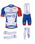 BONAVELO Cyklistický mega set - GROUPAMA FDJ 2021 - bílá/modrá/červená