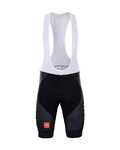 BONAVELO Cyklistické kalhoty krátké s laclem - JUMBO-VISMA 2022 - černá