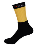 BONAVELO Cyklistické ponožky klasické - JUMBO-VISMA 2022 - černá/žlutá