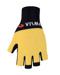 BONAVELO Cyklistické rukavice krátkoprsté - JUMBO-VISMA 2022 - žlutá/černá