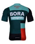 BONAVELO Cyklistický krátký dres a krátké kalhoty - BORA 2022 - červená/černá/zelená