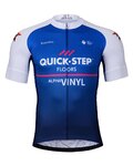 BONAVELO Cyklistický krátký dres a krátké kalhoty - QUICKSTEP 2022 - modrá/bílá