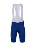 BONAVELO Cyklistický krátký dres a krátké kalhoty - TOTAL ENERGIES 2024 - modrá/bílá/žlutá