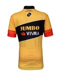 BONAVELO Cyklistický dres s krátkým rukávem - JUMBO-VISMA '22 KIDS - černá/žlutá