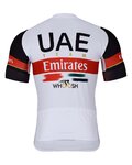BONAVELO Cyklistický krátký dres a krátké kalhoty - UAE 2022 - bílá/černá