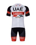 BONAVELO Cyklistický krátký dres a krátké kalhoty - UAE 2022 - bílá/černá