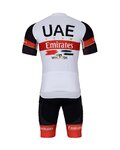 BONAVELO Cyklistický krátký dres a krátké kalhoty - UAE 2022 - bílá/černá