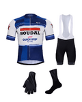 BONAVELO Cyklistický mega set - SOUDAL QUICK-STEP 24 - modrá/černá/bílá