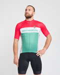 BONAVELO Cyklistický dres s krátkým rukávem - HUNGARY - bílá/červená/zelená