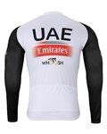 BONAVELO Cyklistický zimní dres a kalhoty - UAE 2024 WINTER - černá/bílá/červená