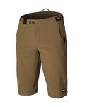ROCDAY Cyklistické kalhoty krátké bez laclu - ROC LITE - hnědá