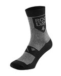 ROCDAY Cyklistické ponožky klasické - TIMBER - šedá/černá