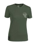 ROCDAY Cyklistický dres s krátkým rukávem - WOODY LADY - zelená