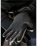 SANTINI Cyklistické rukavice dlouhoprsté - VEGA - černá