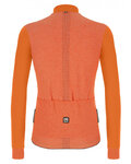 SANTINI Cyklistický dres s dlouhým rukávem zimní - COLORE PURO WINTER - oranžová