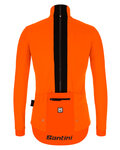 SANTINI Cyklistická zateplená bunda - VEGA MULTI WINTER - oranžová