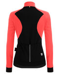 SANTINI Cyklistická zateplená bunda - CORAL BENGAL LADY - růžová